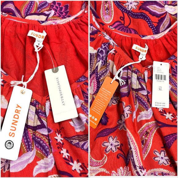 Anthropologie Floral Midi Dress - NEW - Picture 3 of 10